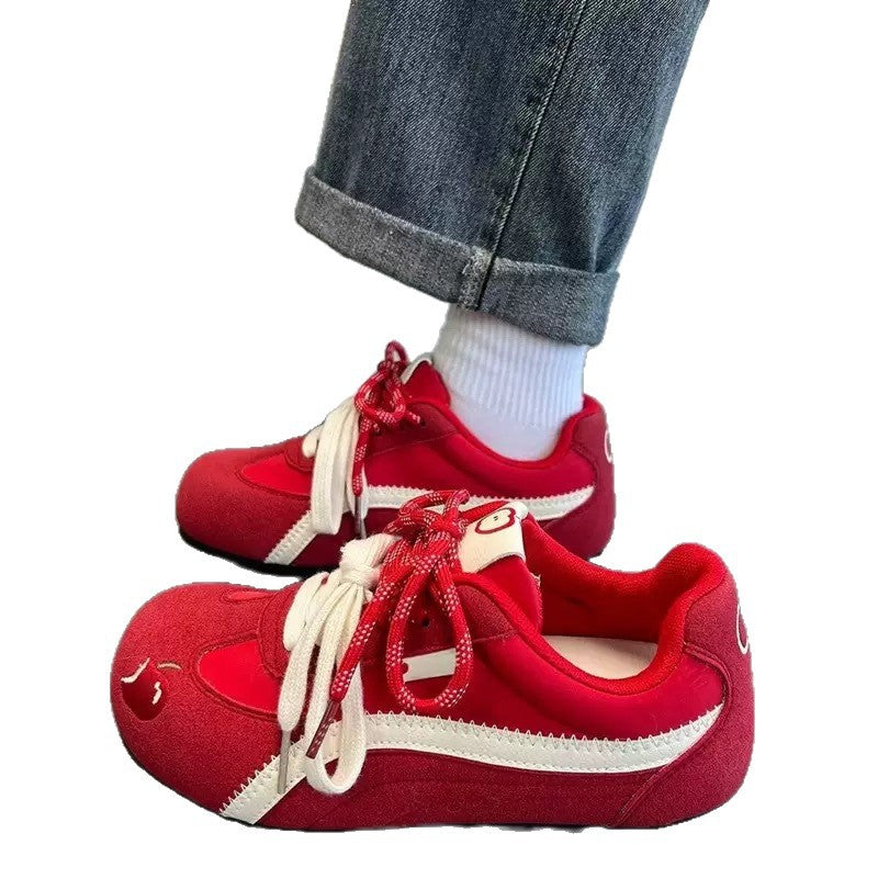 Damen Sportliche Sneakers mit innovativer Schnürung und farbenfrohem Design R&B