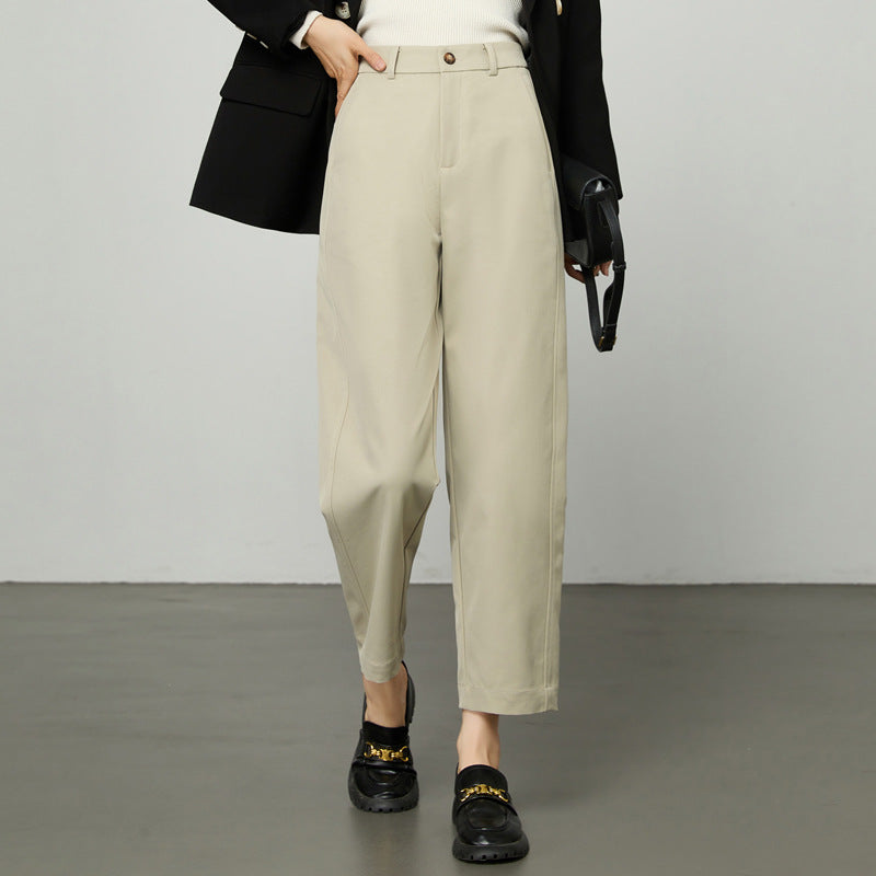 Damen gerippte Culotte Stoffhose