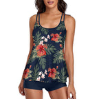 Damen sommerliches Tankini-Oberteil mit sportlichem Schnitt