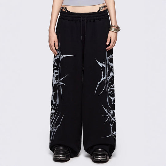 Damen Urbaner Baggy-Hosen mit Grafiken R&B