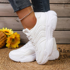 Damen Sportliche Sneakers mit luftiger Oberflächenstruktur und dämpfender Sohle R&B