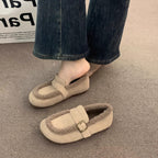 Damen Hauschuhe mit komfortablem Kunstfellrand R&B
