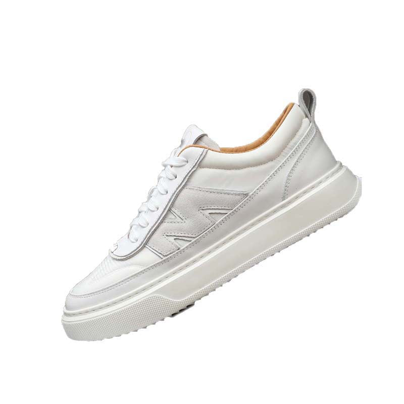 Damen Sportliche Sneakers mit luxuriösem Leder und rutschfester Laufsohle R&B