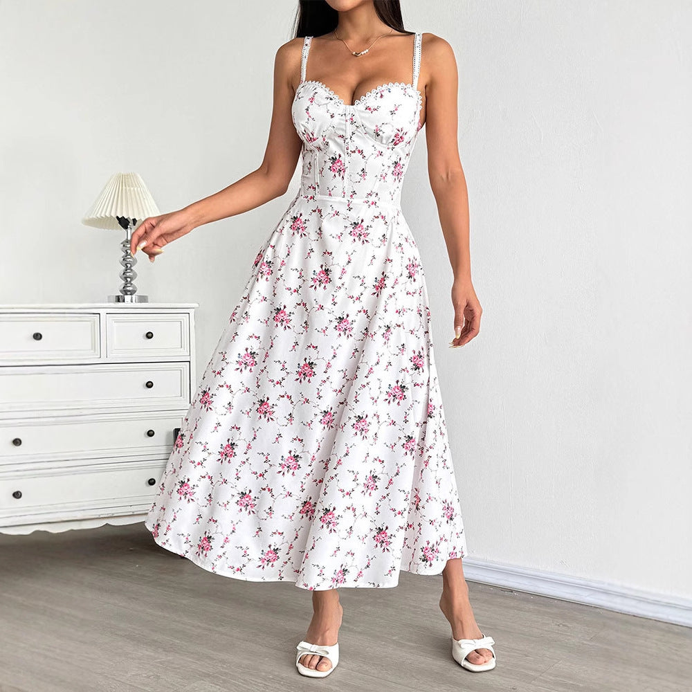 Damen Sommerkleid mit floralem Muster R&B