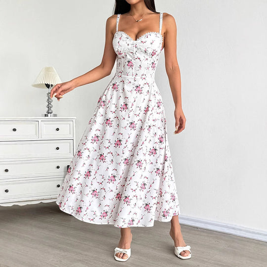 Damen Sommerkleid mit floralem Muster R&B