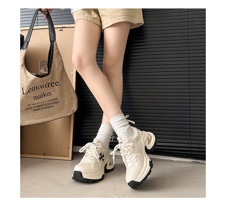 Damen Sportliche Chunky Sneakers mit atmungsaktiver Mesh-Oberfläche R&B