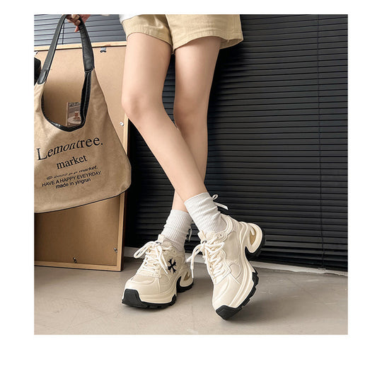 Damen Sportliche Chunky Sneakers mit atmungsaktiver Mesh-Oberfläche R&B