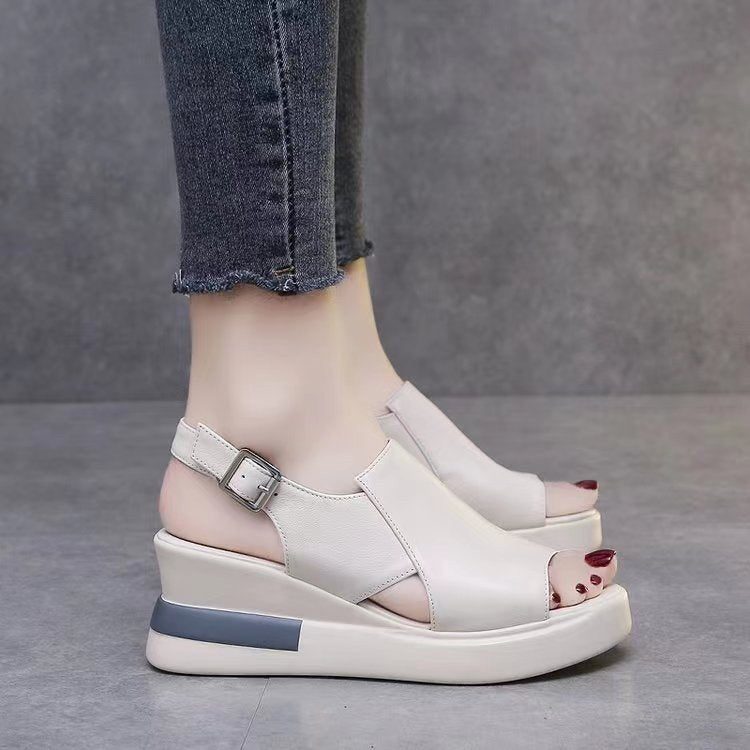 Damen Komfortable Sling-Sandalen mit doppelter Riemenführung R&B
