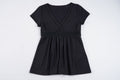 Damen Lockeres Sommerkleid mit V-Ausschnitt und Spitzenverzierungen R&B