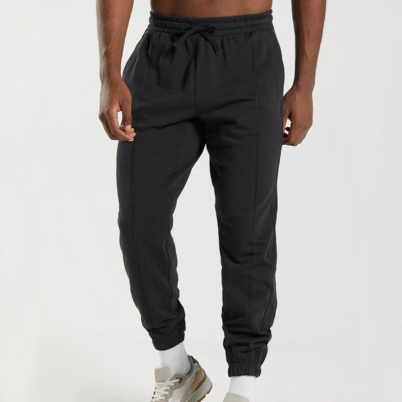 Herren sportliche Jogginghose mit elastischem Bund und seitlichen Taschen R&B