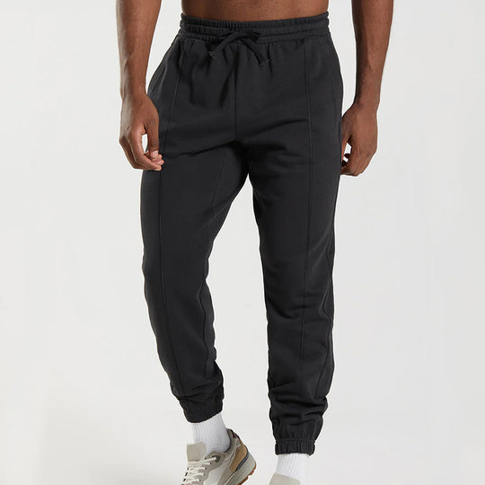 Herren sportliche Jogginghose mit elastischem Bund und seitlichen Taschen R&B