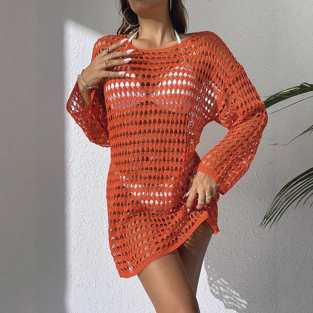 Damen Häkel-Strandkleid R&B 1779788163