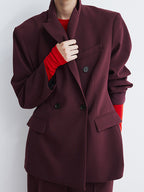 Damen Oversized Blazer mit doppelter Knopfleiste und modernem Schnitt R&B