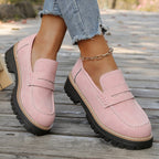 Damen Mokassins mit robustem Profilsohle und stylischem Design R&B