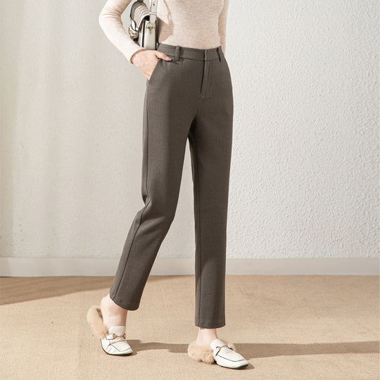 Damen klassische elegante Stoffhose