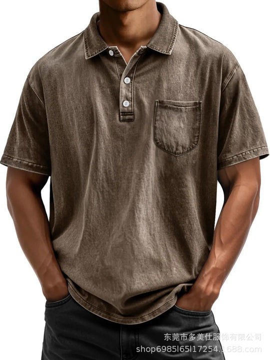 R&B | Button-Down-Hemd mit Revers