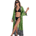 Damen modischer Strandkimono mit auffälligen Mustern R&B