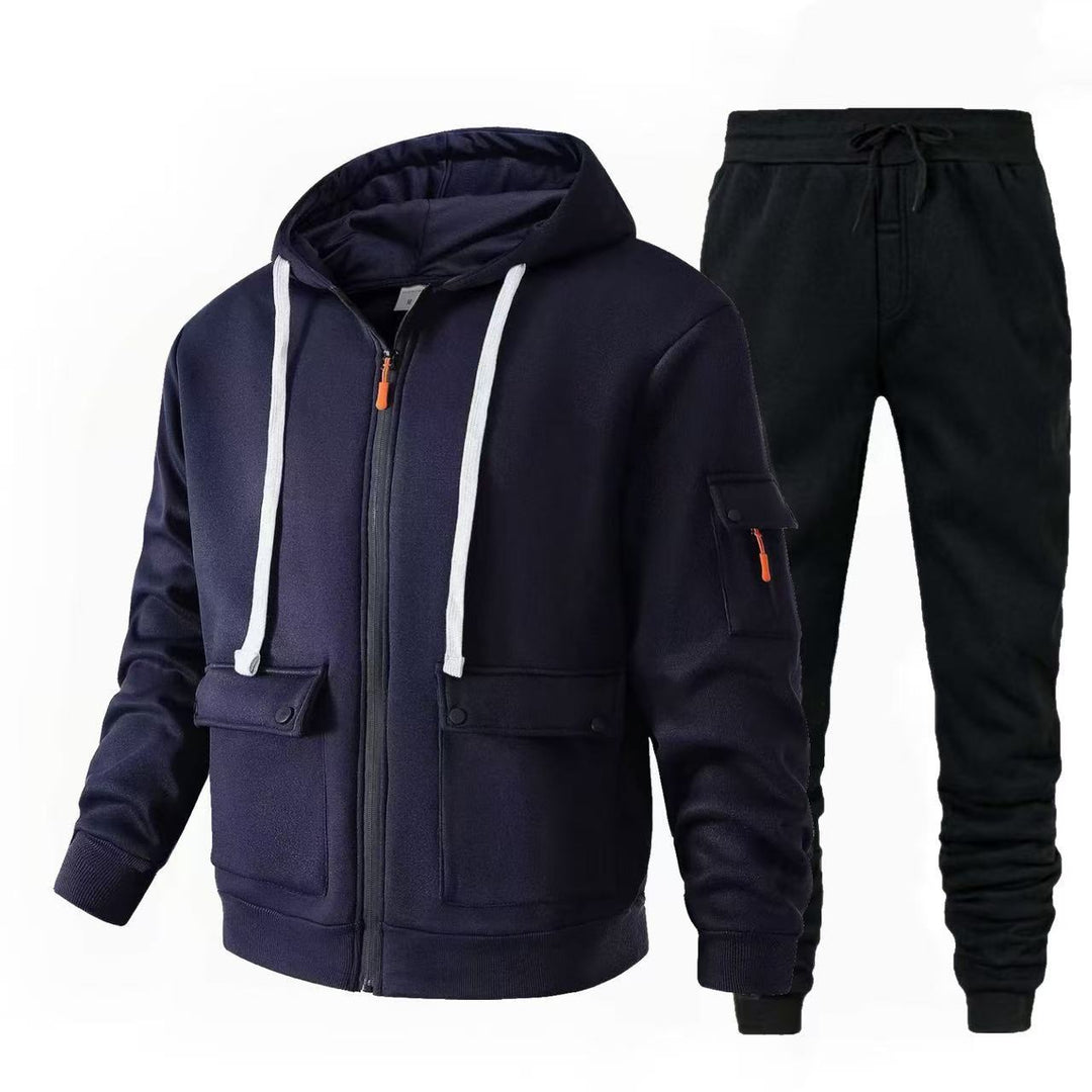 Herren sportlicher Jacke mit praktischen Taschen und Jogginghose R&B