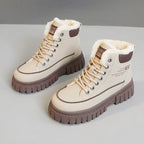 Damen Winterliche High-Top Stiefel mit kuscheligem Innenfutter und robuster Profilsohle R&B