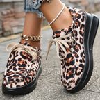 Damen Komfort-Sneaker mit R&Brnem Tiermotiv und rutschfester Sohle R&B