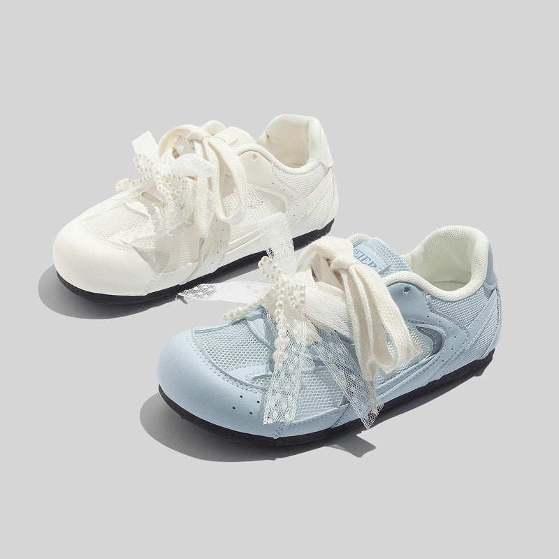 Damen Sportliche Sneakers mit innovativem Riemenanpassungssystem und atmungsaktiver Mesh-Oberfläche