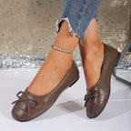 Damen Ballerinas mit modischem Schleifen-Detail R&B