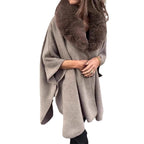 Damen Kapuzenjacke mit luxuriösem Kunstpelzkragen und modernem Schnitt