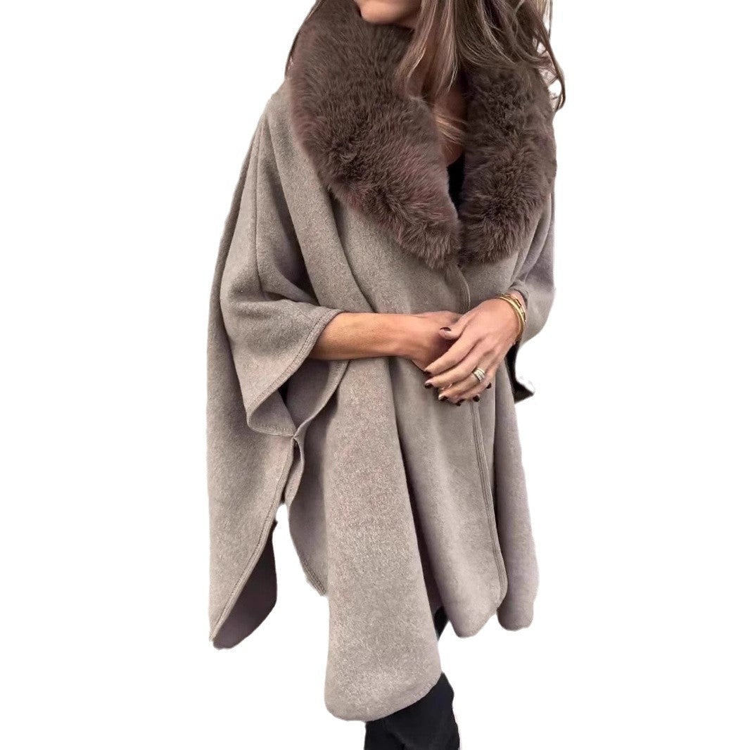Damen Kapuzenjacke mit luxuriösem Kunstpelzkragen und modernem Schnitt
