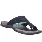 Damen bequeme Zehentrenner-Sandalen mit anatomischer Fußbettgestaltung R&B