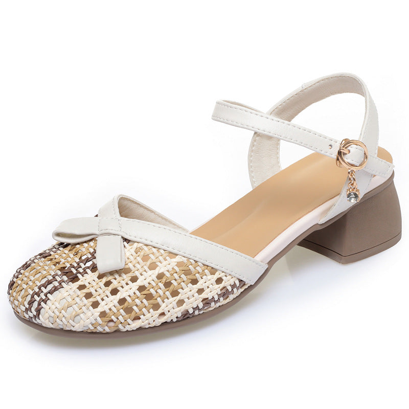 Damen Sling-Pumps mit flacher Riemchen-Detail