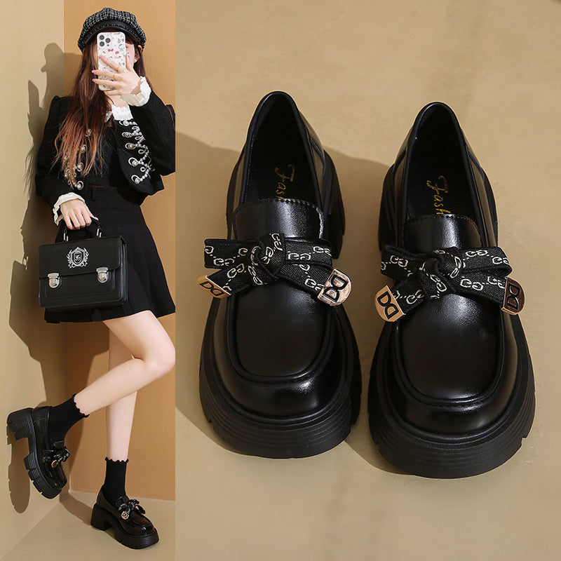 Damen elegante Loafer mit Knoten-Detail und komfortabler Plateausohle R&B