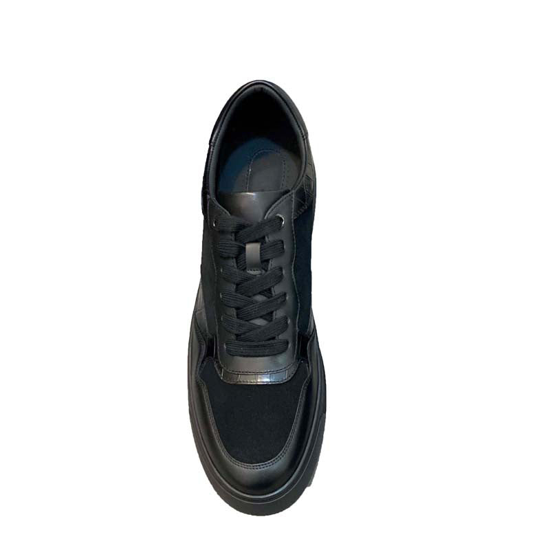 Damen hochwertige Sneaker mit eleganter Wildleder- und Lederkombination R&B