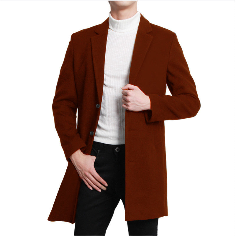 Herren eleganter Langblazer mit schmalem Schnitt und praktischen Taschen R&B