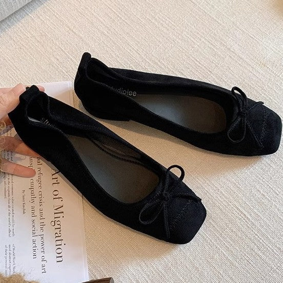 Damen Ballerina-Schuhe mit dekorativem Schleifendetail und bequemer Passform