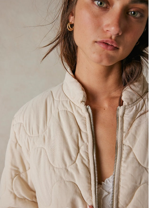 Damen gesteppte Bomberjacke R&B