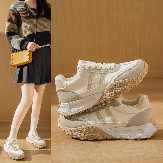 Damen Sportliche Sneakers mit futuristischem Design und kuscheligem Innenfutter R&B
