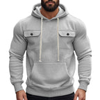 Herren Hoodie mit praktischen Brusttaschen R&B