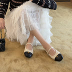 Damen Ballerinas im klassischen Design mit dekorativem Riemen R&B