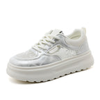 Damen Chunky Sneakers mit luftiger Mesh-Oberfläche und komfortabler Dämpfung R&B