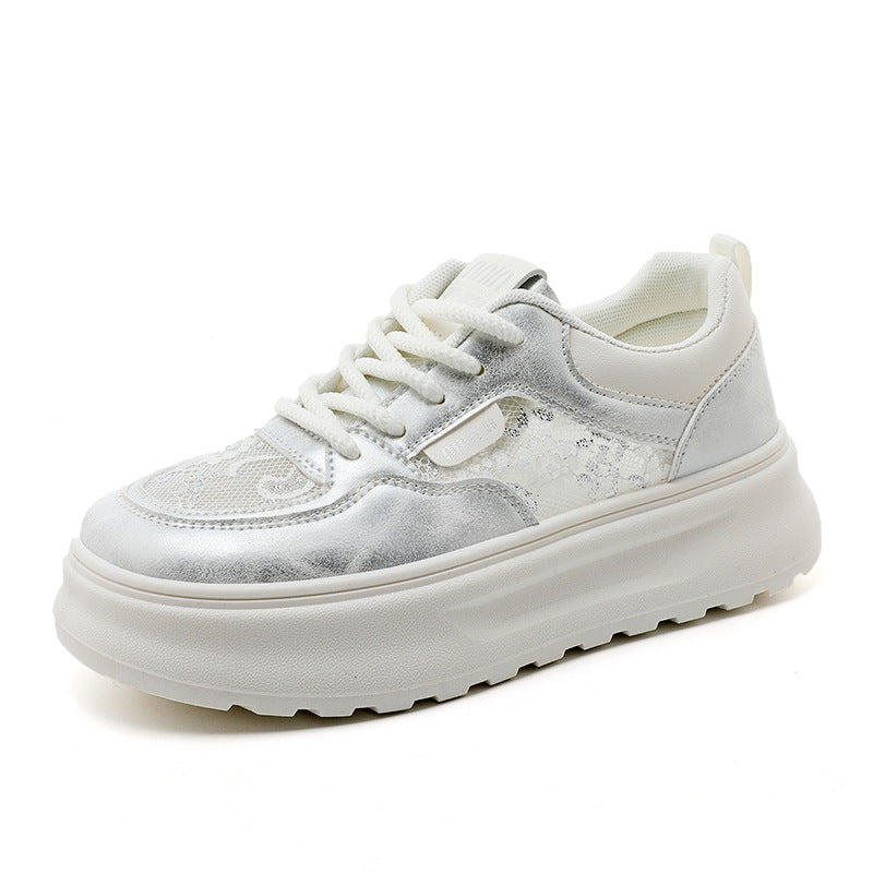 Damen Chunky Sneakers mit luftiger Mesh-Oberfläche und komfortabler Dämpfung R&B