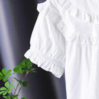 Mädchen Rüschenbluse mit eleganter Knopfleiste R&B