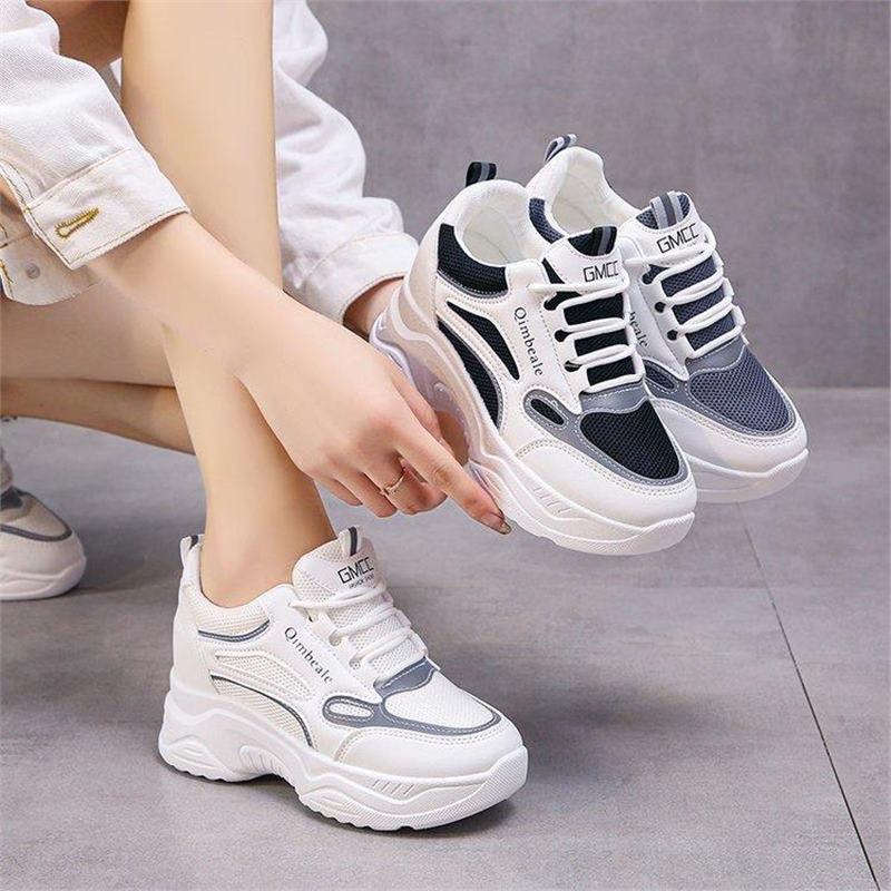 Damen Sportliche Sneakers mit dämpfender Laufsohle und atmungsaktiven Mesh-Einsätzen R&B