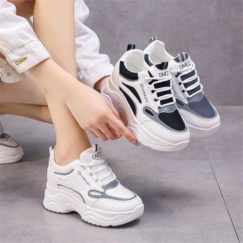 Damen Sportliche Sneakers mit dämpfender Laufsohle und atmungsaktiven Mesh-Einsätzen R&B