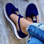 Damen Halbschuhe mit modischen Quasten und rutschfester Sohle R&B
