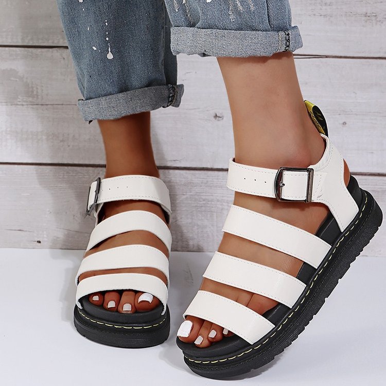 Damen Komfortable und trendige Riemchen-Sandalen R&B