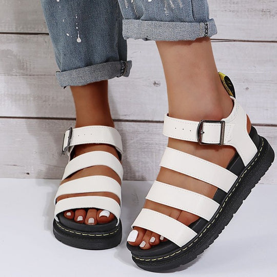 Damen Komfortable und trendige Riemchen-Sandalen R&B