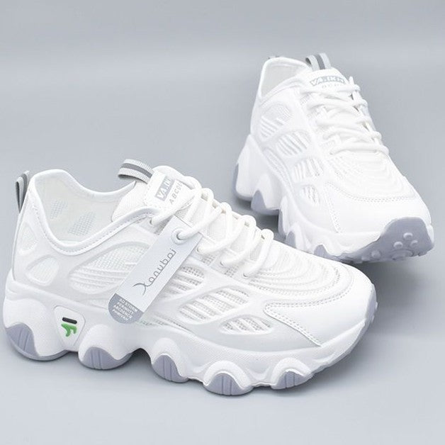 Damen Leichte Sport Sneakers mit atmungsaktiver Mesh-Oberfläche und dämpfender Sohle R&B