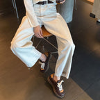 Damen lässige Sneakers im Retro-Stil mit hochwertiger Lederverarbeitung R&B