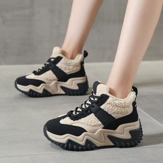 Damen Sportliche High-Top Sneaker mit kuscheligem Futter und rutschfester Sohle R&B