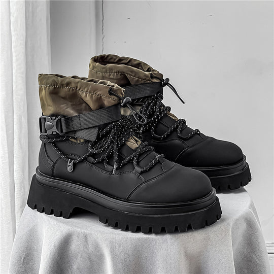 Damen gefütterte Winterstiefel mit rutschfester Profilsohle und verstellbarem Schaft R&B